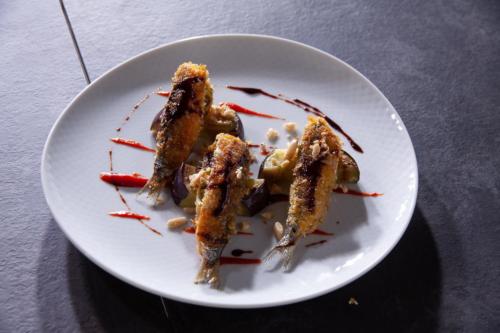 SARDE-MELANZANA-CHUTNEY-DI-PEPERONI-E-CARAMELLO-DI-MARSALA-2-1